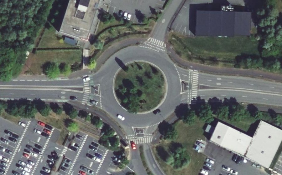 Vue aérienne du Rond-Point du Cartelot