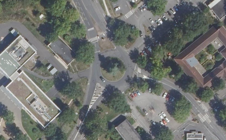 Vue aérienne de la Place Sodbury