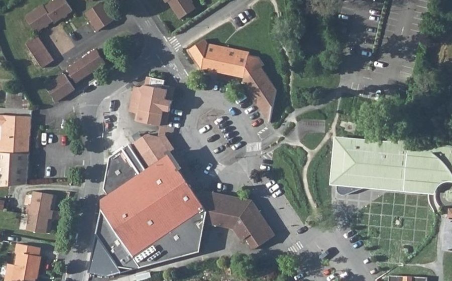 Vue aérienne du Place Beau Soleil