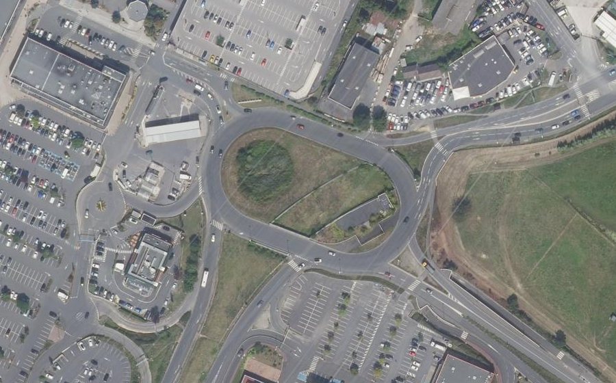 Vue aérienne du Avenue de la Plesse
