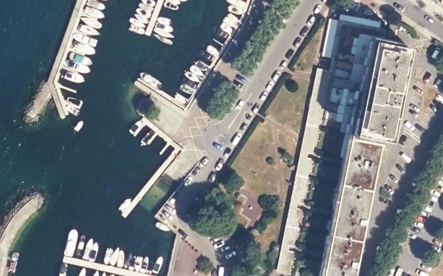 Vue aérienne du Boulevard du Lac