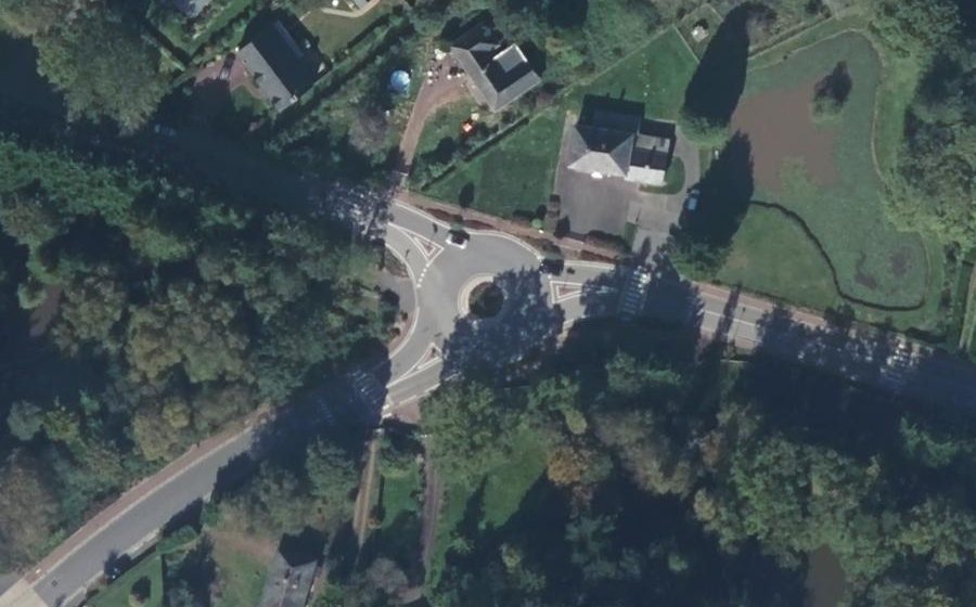 Vue aérienne du Rue du Roi Arthur