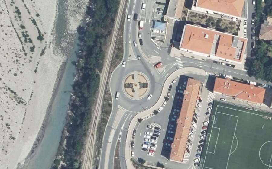 Vue aérienne du Giratoire Pasteur