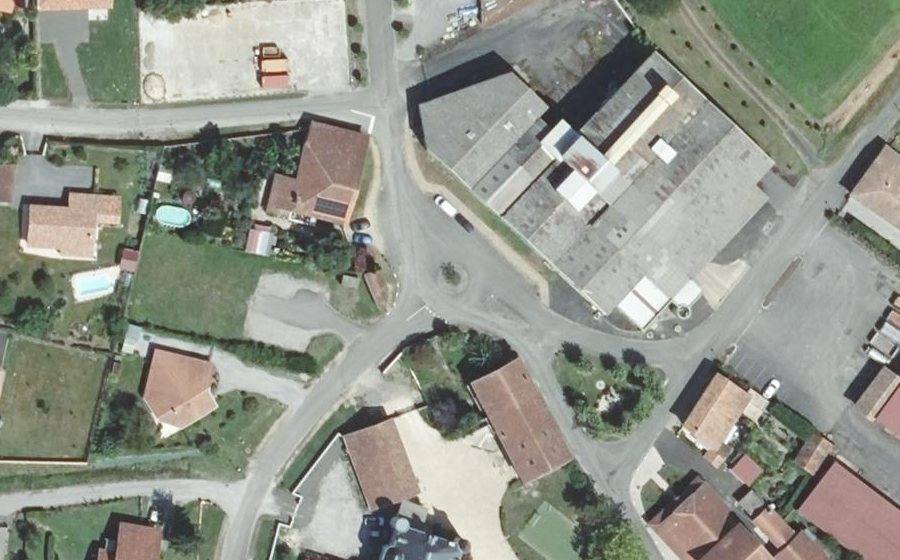 Vue aérienne du Place de la Mairie