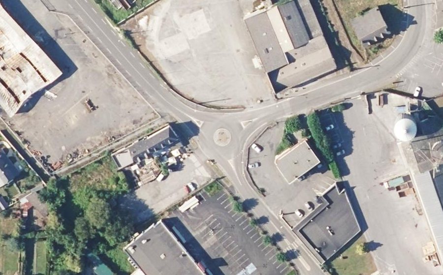 Vue aérienne du Avenue de la Gare