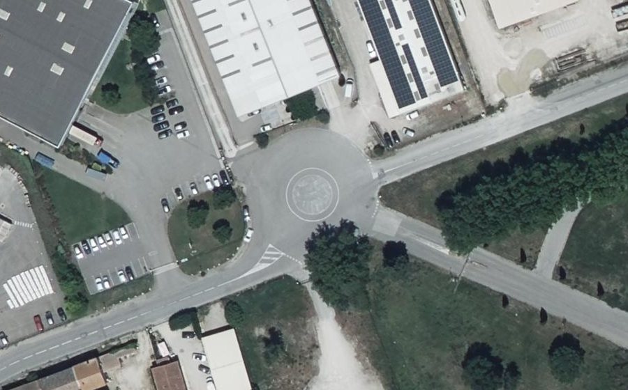 Vue aérienne du Avenue Cugnot