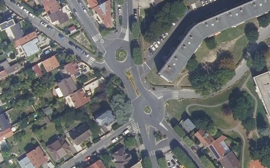 Vue aérienne du Rond-Point du Fort de Nogent
