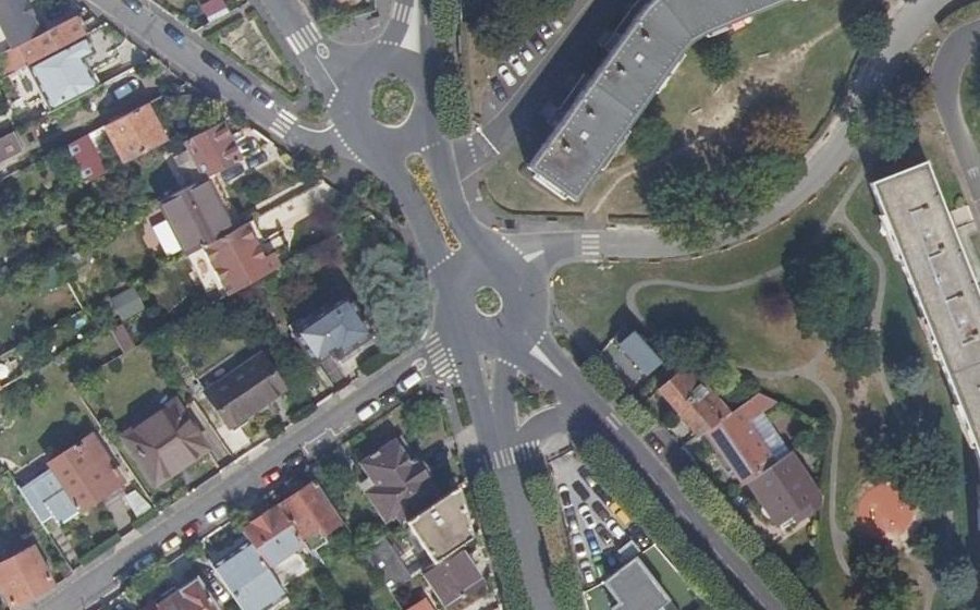 Vue aérienne du Rond-Point du Fort de Nogent