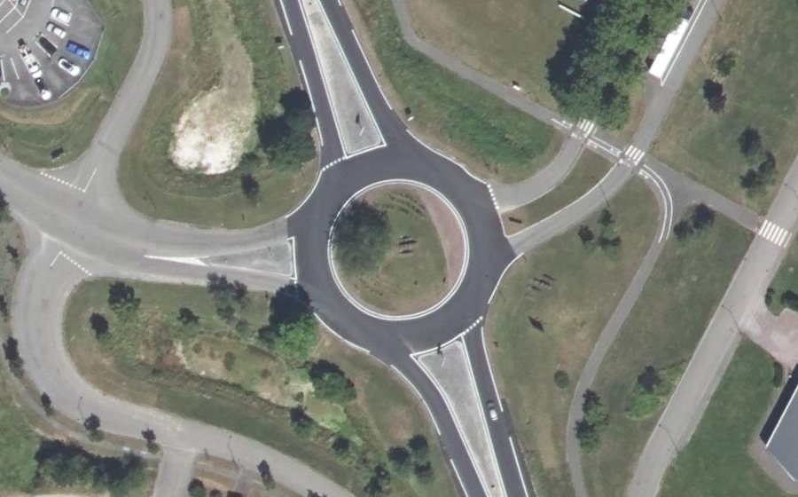 Vue aérienne du Rond-point anonyme n°6125571