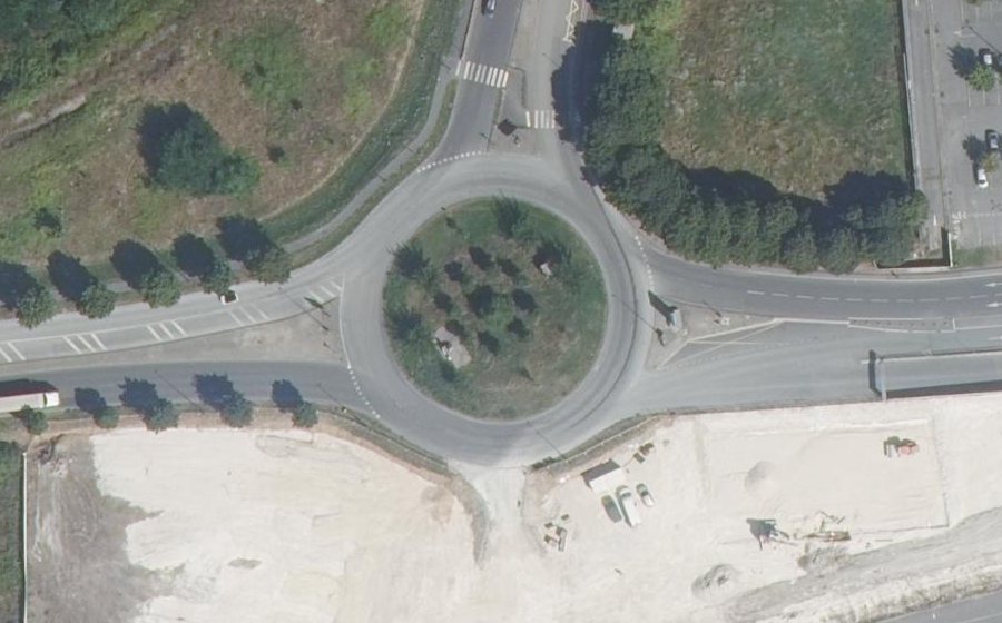 Vue aérienne du Avenue Gérard Bordu