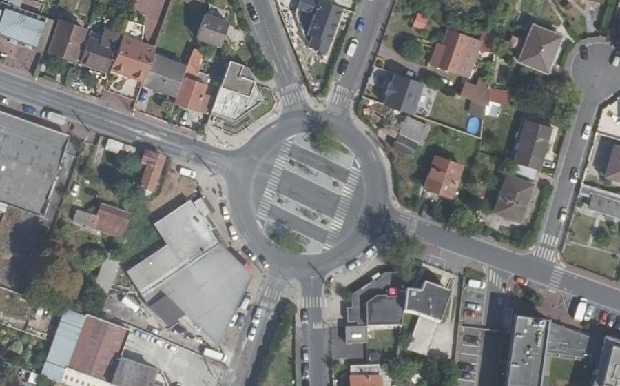 Vue aérienne du Rond-Point des Sciences