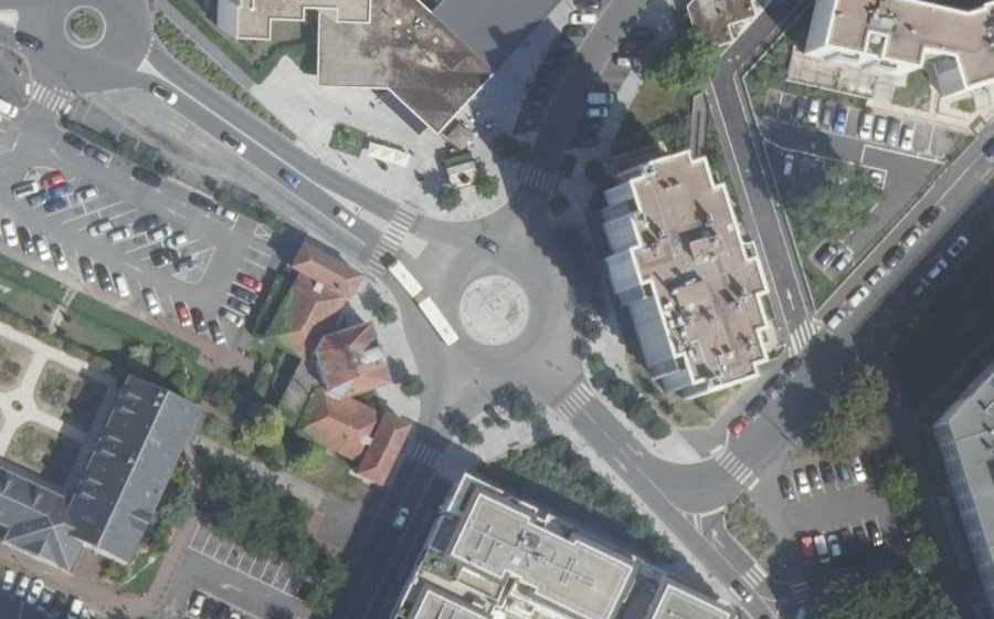 Vue aérienne du Place de la République