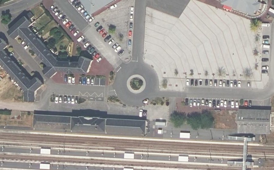 Vue aérienne du Place de la Gare