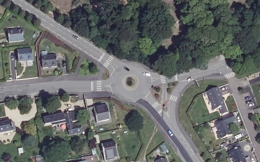 Vue aérienne du Giratoire de Penlan