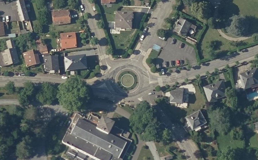 Vue aérienne du Place Despourrins