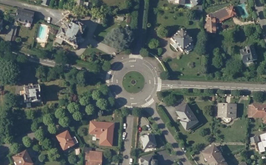 Vue aérienne du Place Edouard VII