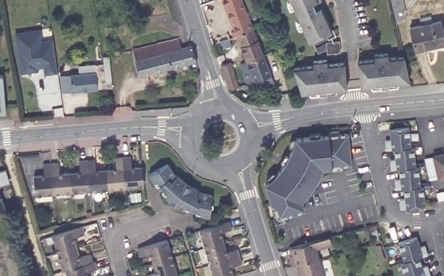 Vue aérienne du Rond-Point de l'Enfer