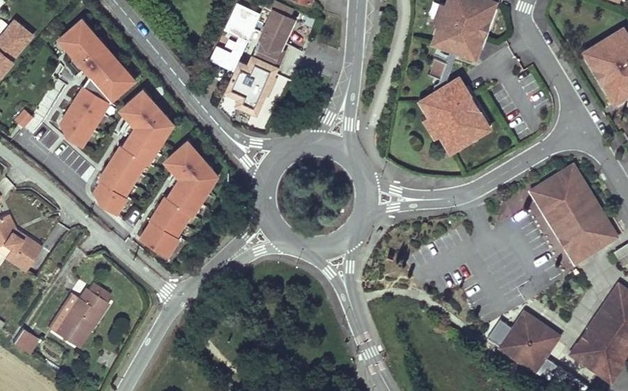 Vue aérienne du Rond-Point Marguerite Durand