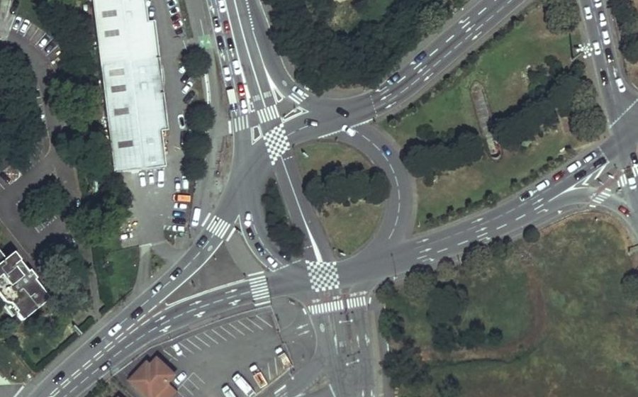 Vue aérienne du Rond-point David Freiman
