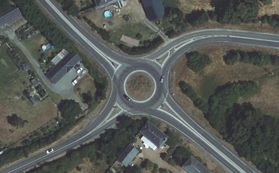 Vue aérienne du Rond-point anonyme n°6165876