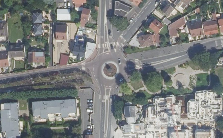 Vue aérienne du Carrefour Saint-Siméon