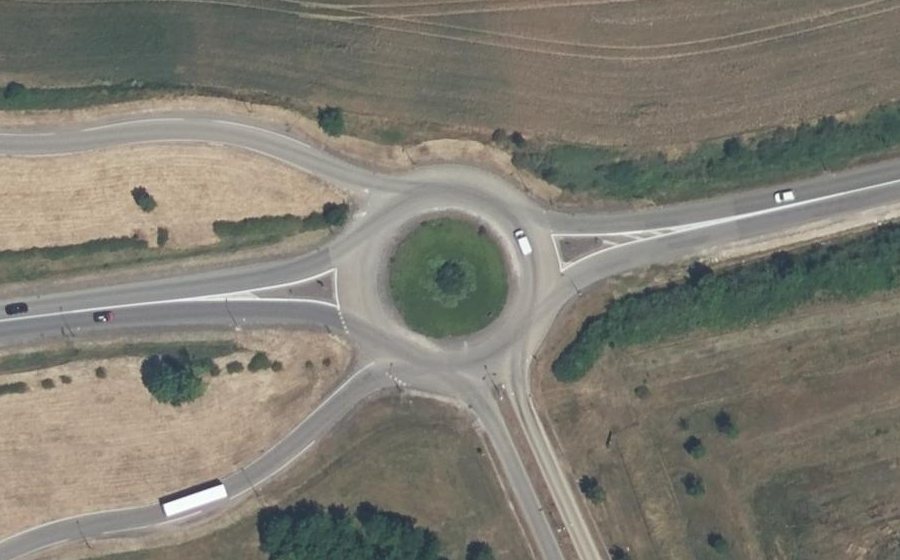 Vue aérienne du Rond-Point de Saligny