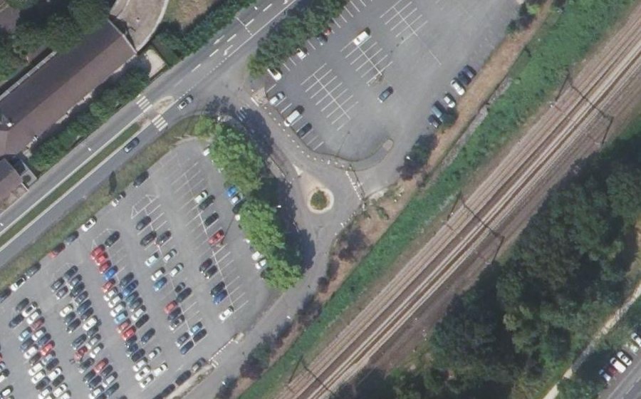 Vue aérienne du Place de la Gare