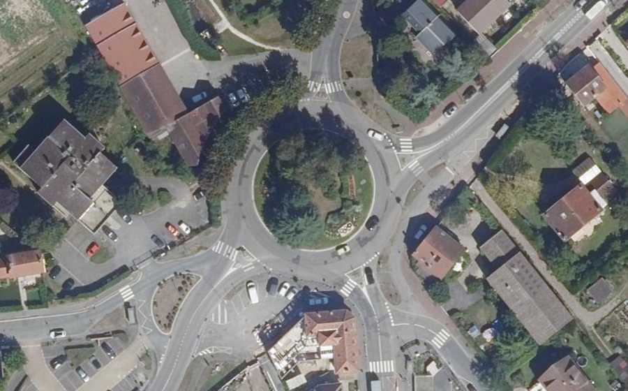 Vue aérienne du Rond-Point Charles de Gaulle