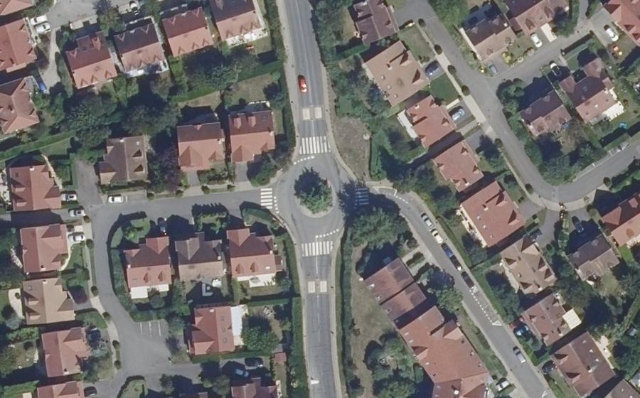 Vue aérienne du Rue de la Maison Blanche