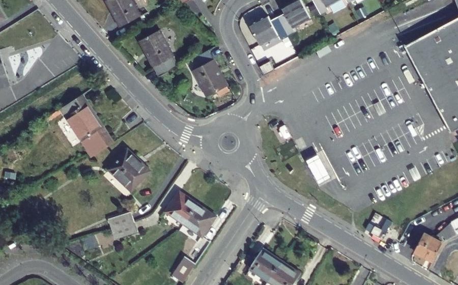 Vue aérienne du Rue Jean Jaurès