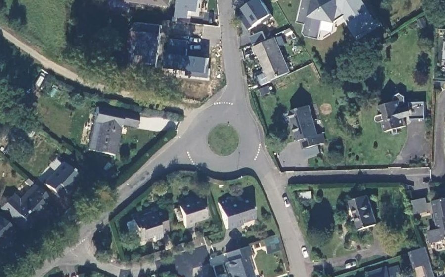 Vue aérienne du Rue de la Robinais