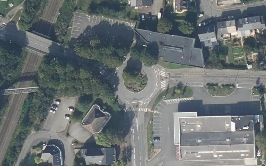 Vue aérienne du Rond-Point du Boissousel