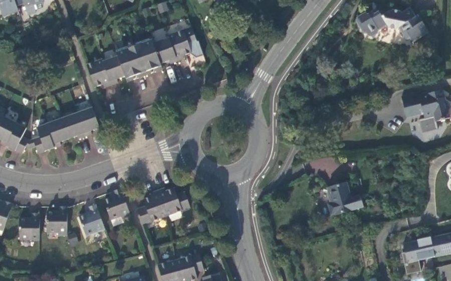 Vue aérienne du Rond-Point du Champ Niguel