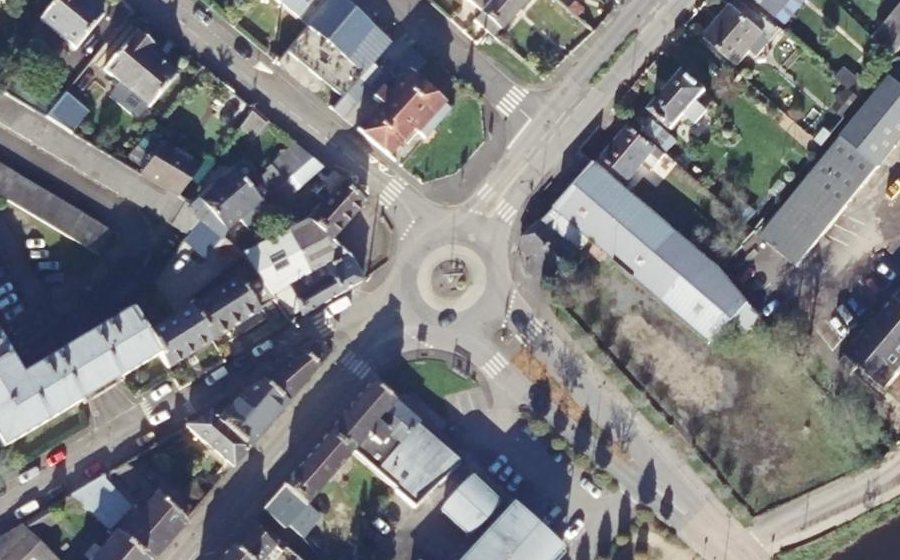 Vue aérienne du Rond-Point du Petit Paris