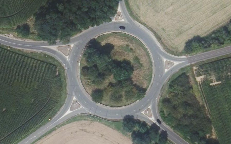 Vue aérienne du La Croix Ronde