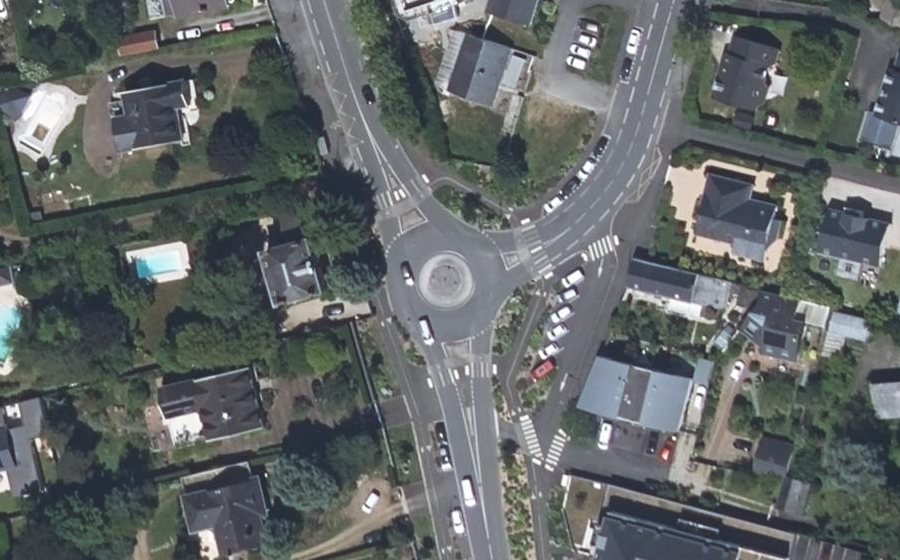 Vue aérienne du Giratoire de l'Europe