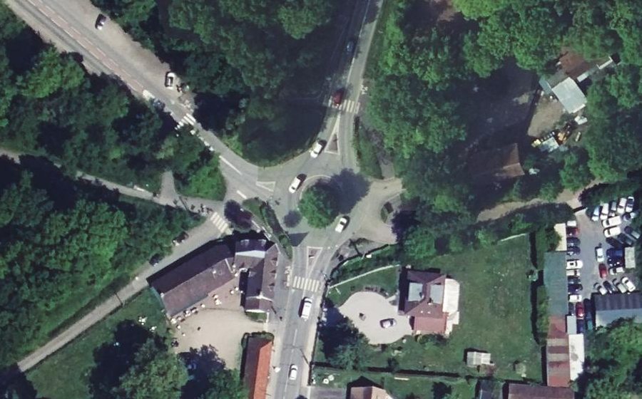 Vue aérienne du Rond-Point du Leu Pindu