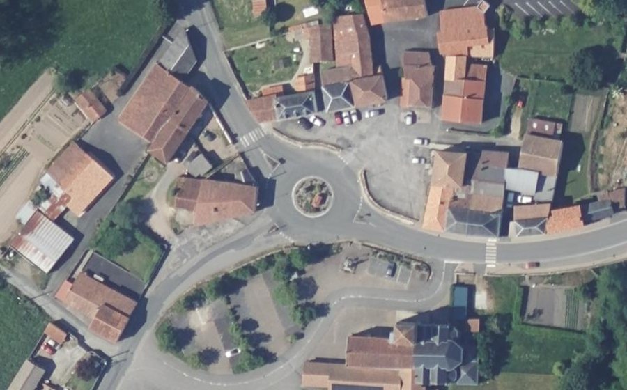 Vue aérienne du Place du Général de Gaulle