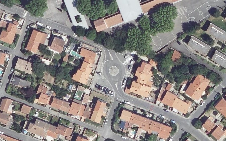 Vue aérienne du Place Jacquart