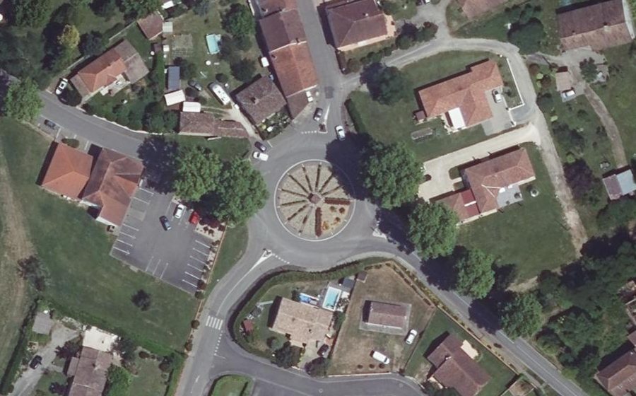 Vue aérienne du Rond-point anonyme n°62031005