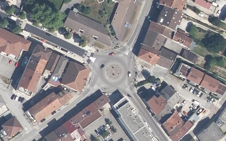 Vue aérienne du Place de la Cluse