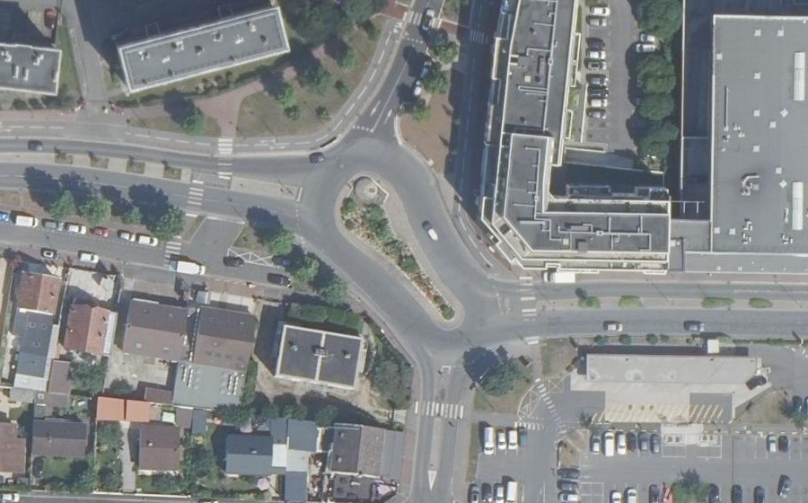 Vue aérienne du Rond-point anonyme n°62224068