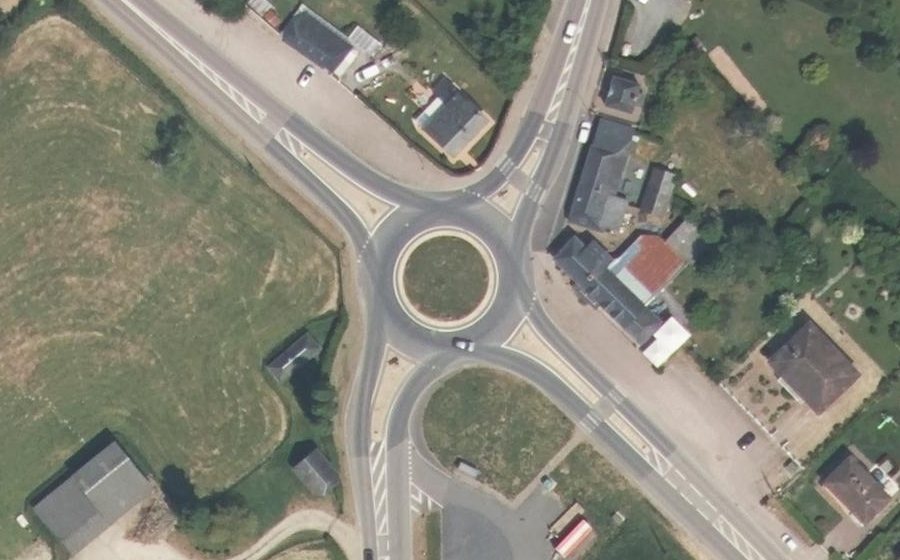 Vue aérienne du Route de Dives