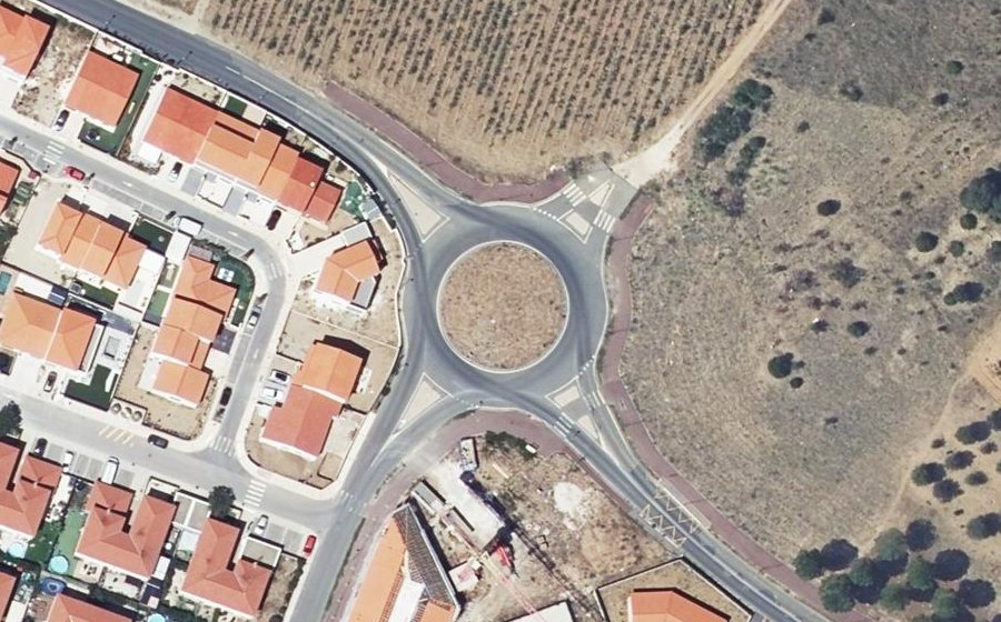 Vue aérienne du Camí de Sant Jaume
