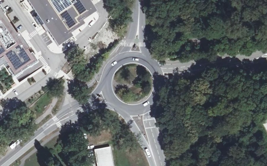 Vue aérienne du Rond-Point de Didcot