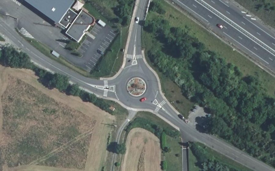 Vue aérienne du Giratoire de la Fraternité