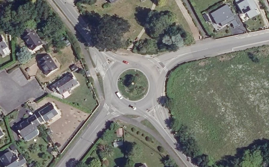 Vue aérienne du Rond-Point de Lespont