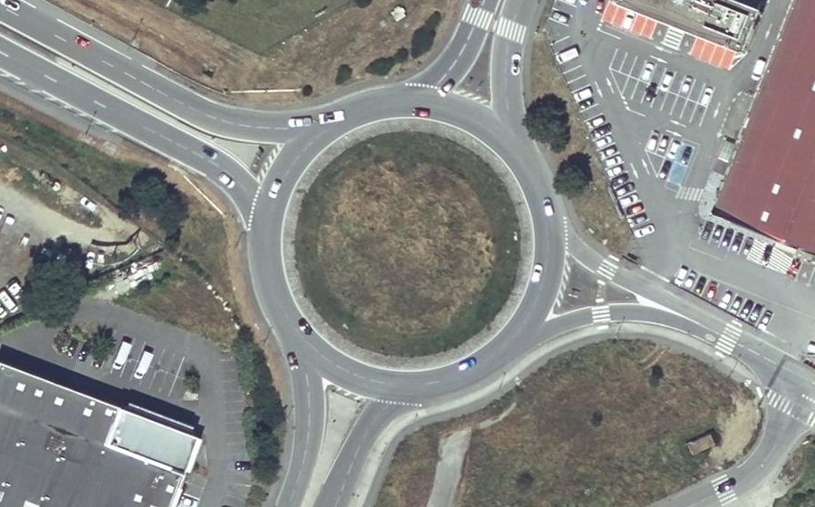 Vue aérienne du Rond-Point du Docteur Maurice Dide