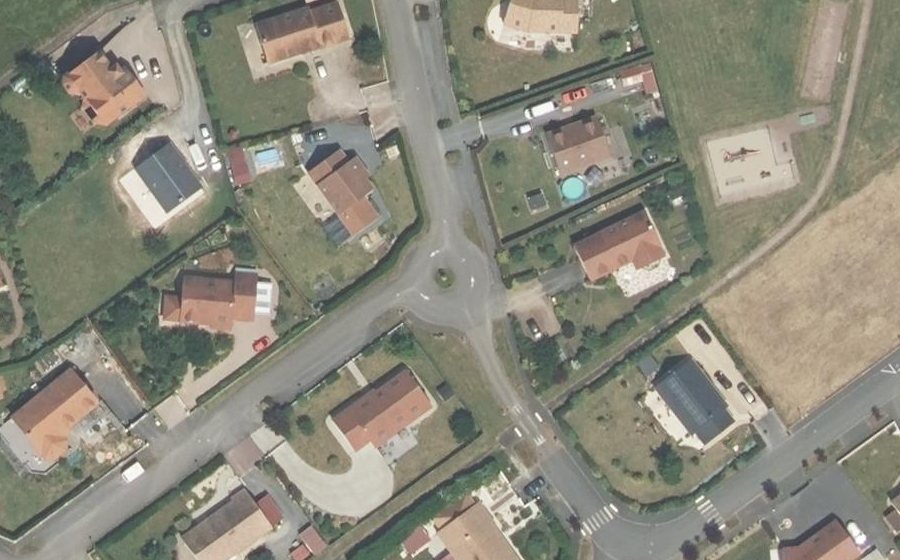Vue aérienne du Rue de la Voie Moulinière