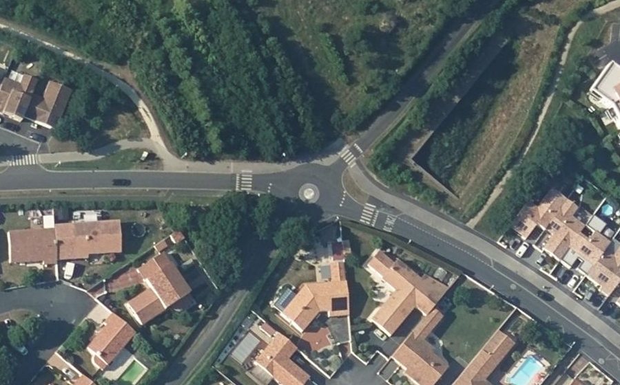 Vue aérienne du Rue Ernest Landrieau